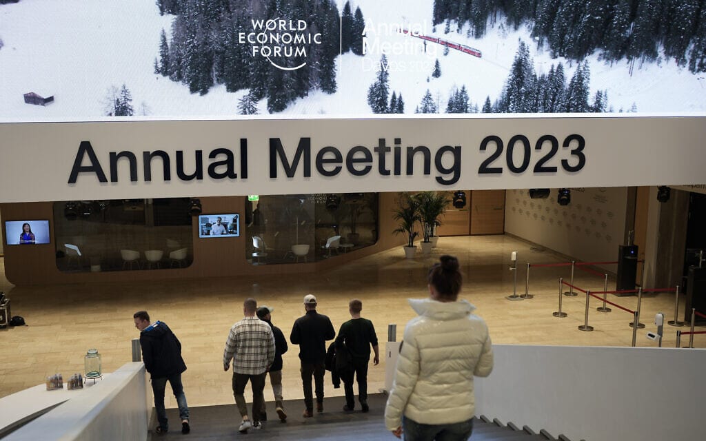 ועידת דאבוס של הפורום הכלכלי העולמי בשווייץ, ינואר 2023 (צילום: AP Photo/Markus Schreiber)
