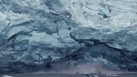 קרחונים נמסים. אילוסטרציה (צילום: giphy)