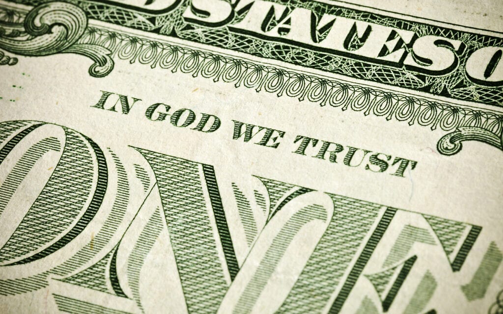 In God We Trust על שטר הדולר (צילום: iStock)