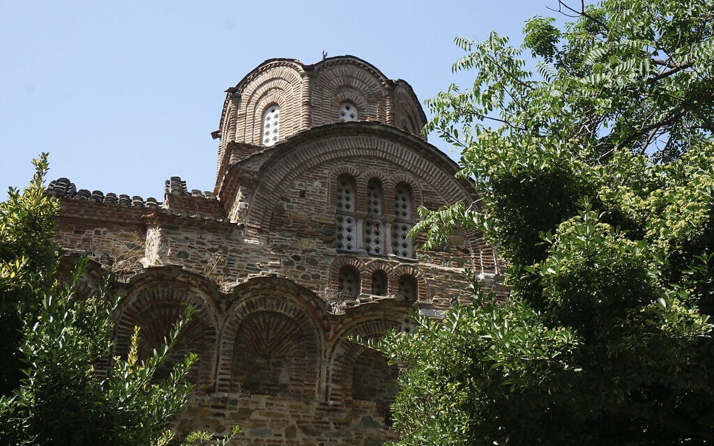 כנסיית אגיוס, סלוניקי, יוון (צילום: AP Photo/Giovanna Dell&#039;Orto)