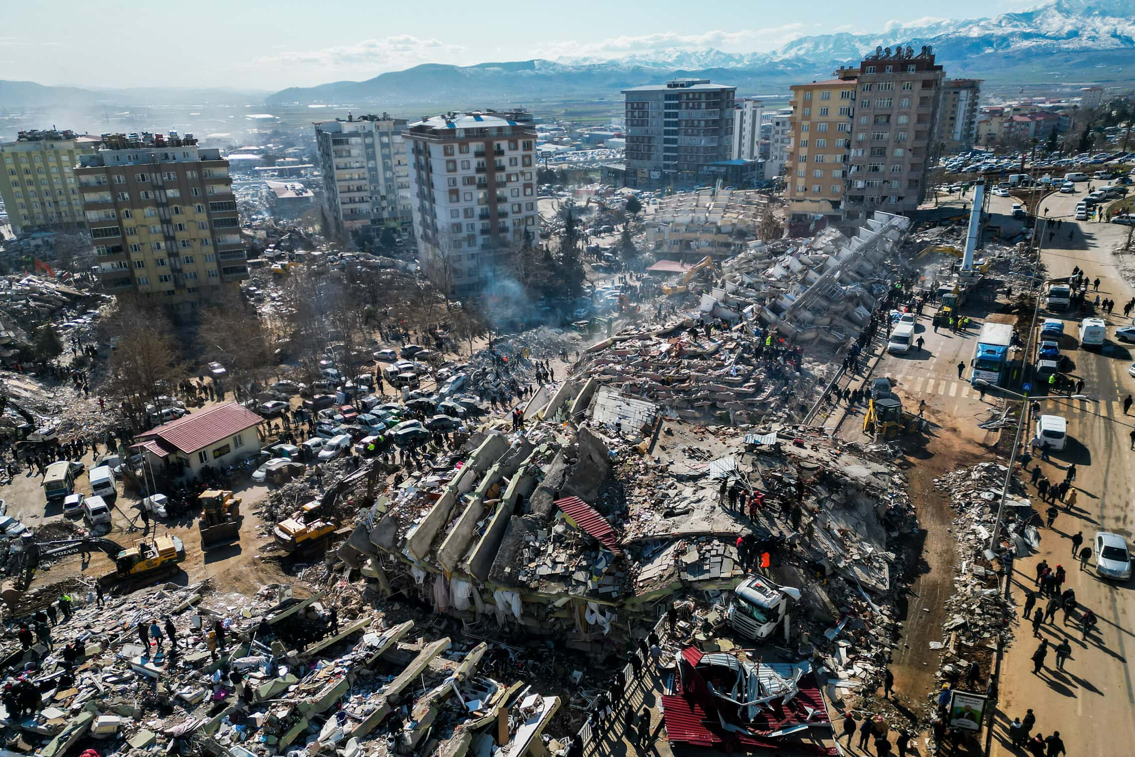 ההרס בטורקיה בעקבות רעידת האדמה, 8 בפברואר 2023 (צילום: אריק מרמור/פלאש90)