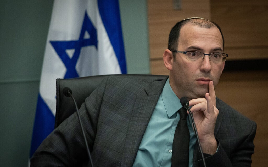 ח"כ שמחה רוטמן בוועדת החוקה של הכנסת, 21 בפברואר 2023 (צילום: אורן בן חקון/פלאש90)