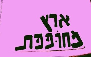 שלט "ארץ מחופפת" (צילום: כרמלה כהן שלומי) שלט "ארץ מחופפת" (צילום: כרמלה כהן שלומי)