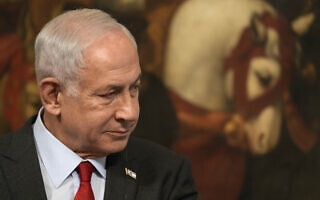 ראש הממשלה בנימין נתניהו במסיבת עיתונאים עם ראשת ממשלת איטליה ג'ורג'ה מלוני, 10 במרץ 2023 (צילום: AP Photo/Andrew Medichini) ראש הממשלה בנימין נתניהו במסיבת עיתונאים עם ראשת ממשלת איטליה ג'ורג'ה מלוני, 10 במרץ 2023 (צילום: AP Photo/Andrew Medichini)