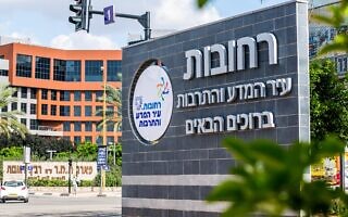 אילוסטרציה: שלט בכניסה הצפונית לרחובות (צילום: עיריית רחובות) אילוסטרציה: שלט בכניסה הצפונית לרחובות (צילום: עיריית רחובות)