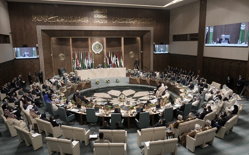 כינוס של הליגה הערבית בקהיר, 12 בפברואר 2023 (צילום: Amr Nabil, AP)