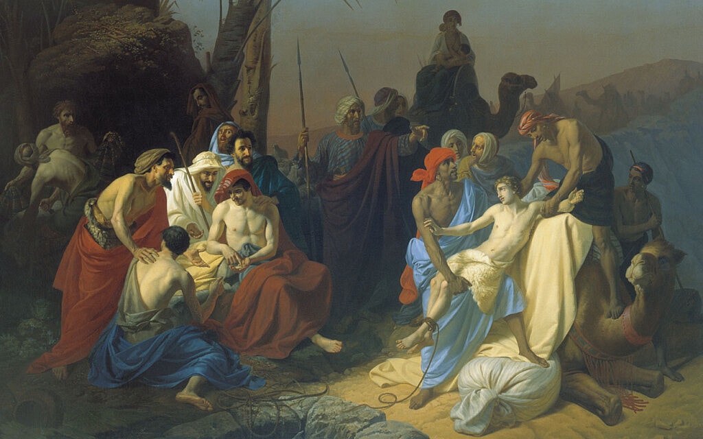מכירת יוסף, ציור של קונסטנטין פלוויטסקי מ-1855