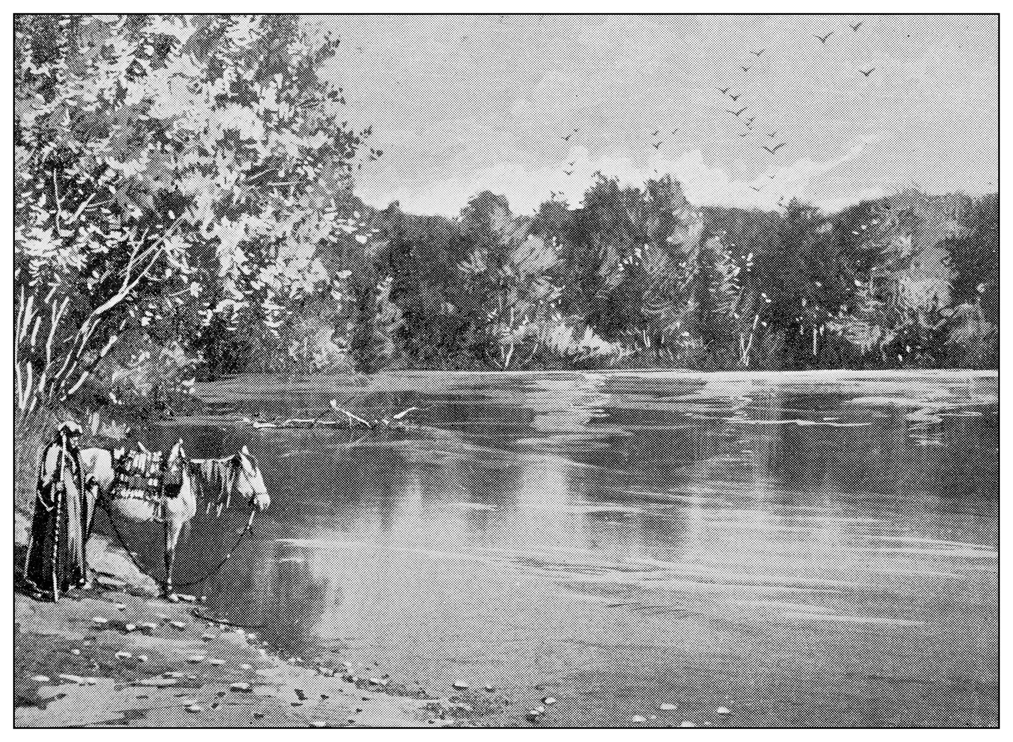 תמונה ישנה של נהר הירדן לפני שהוצר ונסכר (צילום: ilbusca, iStock at Getty Images)