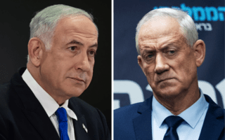 בני גנץ, בנימין נתניהו (צילום: פלאש90, מונטז') בני גנץ, בנימין נתניהו (צילום: פלאש90, מונטז')