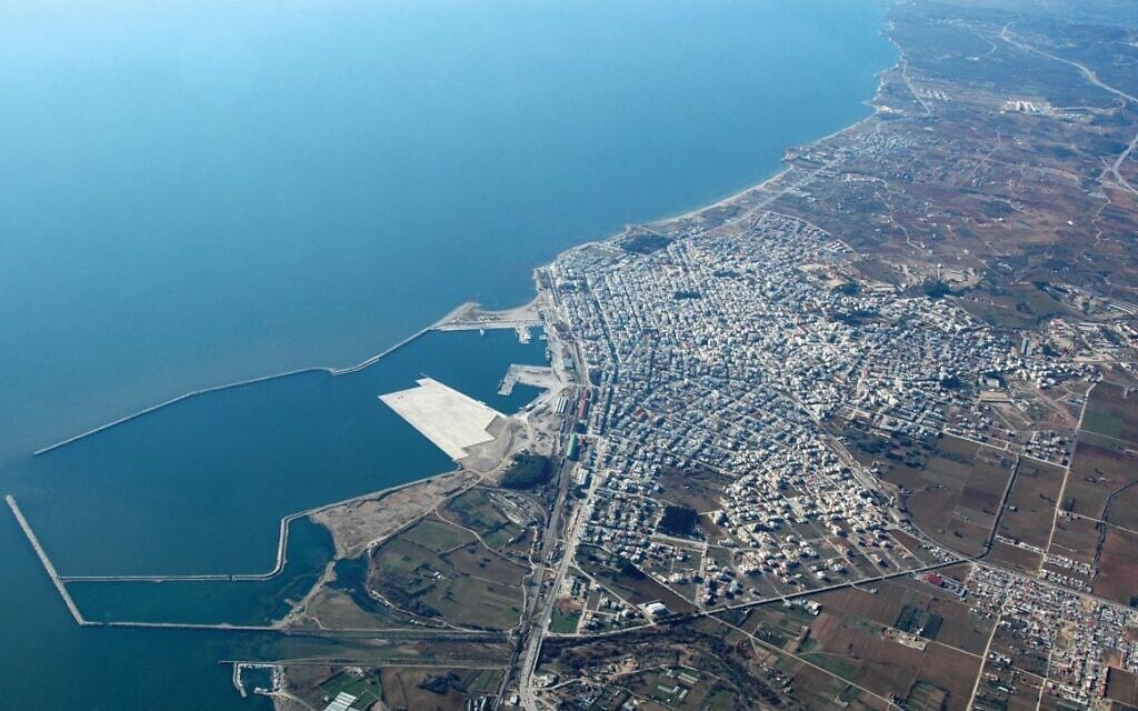 מבט אווירי על הנמל באלכסנדרופוליס, יוון (צילום: Hellenic Republic Asset Development Fund)