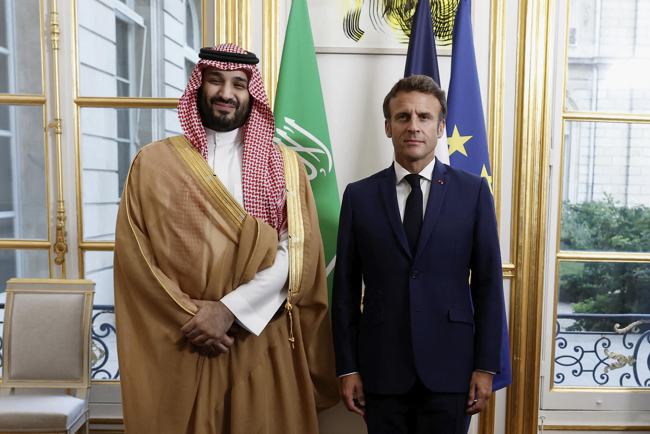 France Saudi Arabia (צילום: Benoit Tessier/Pool via AP)