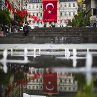 דגל טורקיה באיסטנבול ביום שאחרי הבחירות, 29 במאי 2023