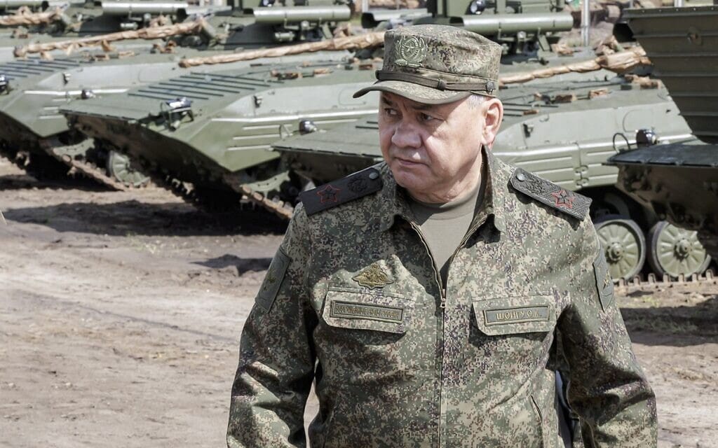 שר ההגנה של רוסיה סרגיי שויגו, 8 ביוני 2023