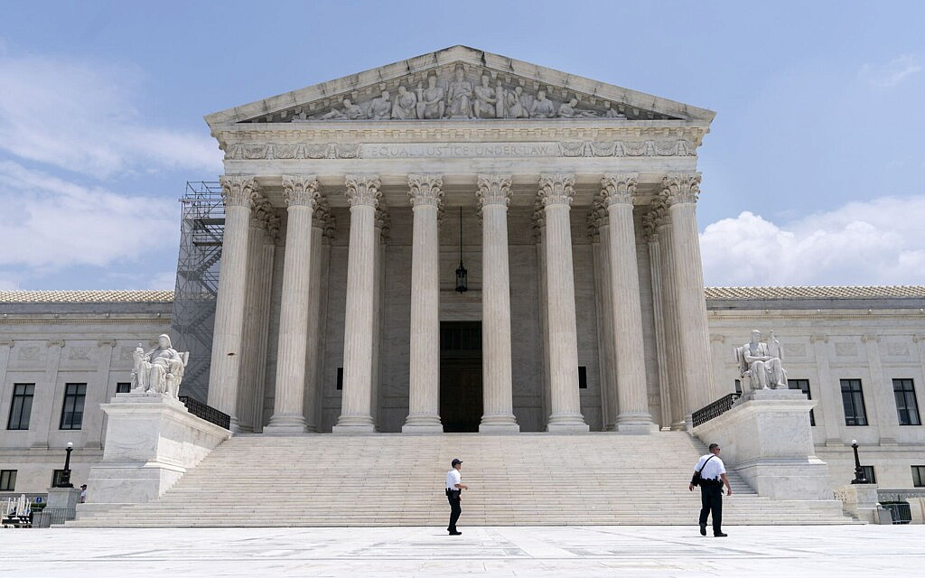 בית המשפט העליון של ארצות הברית בוושינגטון, 30 ביוני 2023 (צילום: Jacquelyn Martin, AP)