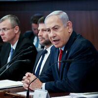 ישיבת הממשלה השבועית במשרד ראש הממשלה בירושלים, 18 ביוני 2023 (צילום: Amit Shabi/POOL)