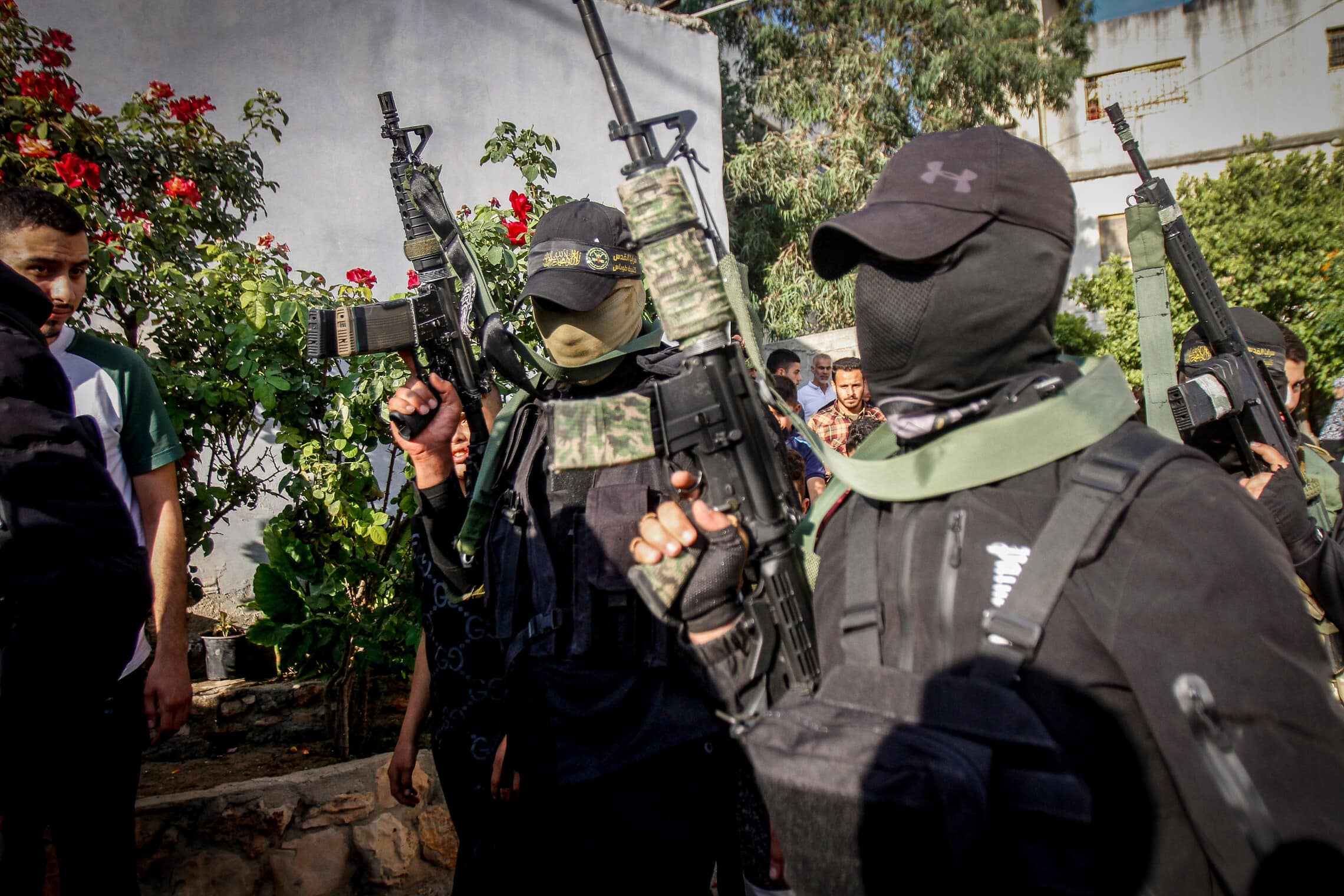 חמושים פלסטינים בהלווית אחד ההרוגים בעימות עם צה&quot;ל בג&#039;נין, 19 ביוני 2023 (צילום: Nasser Ishtayeh/Flash90)
