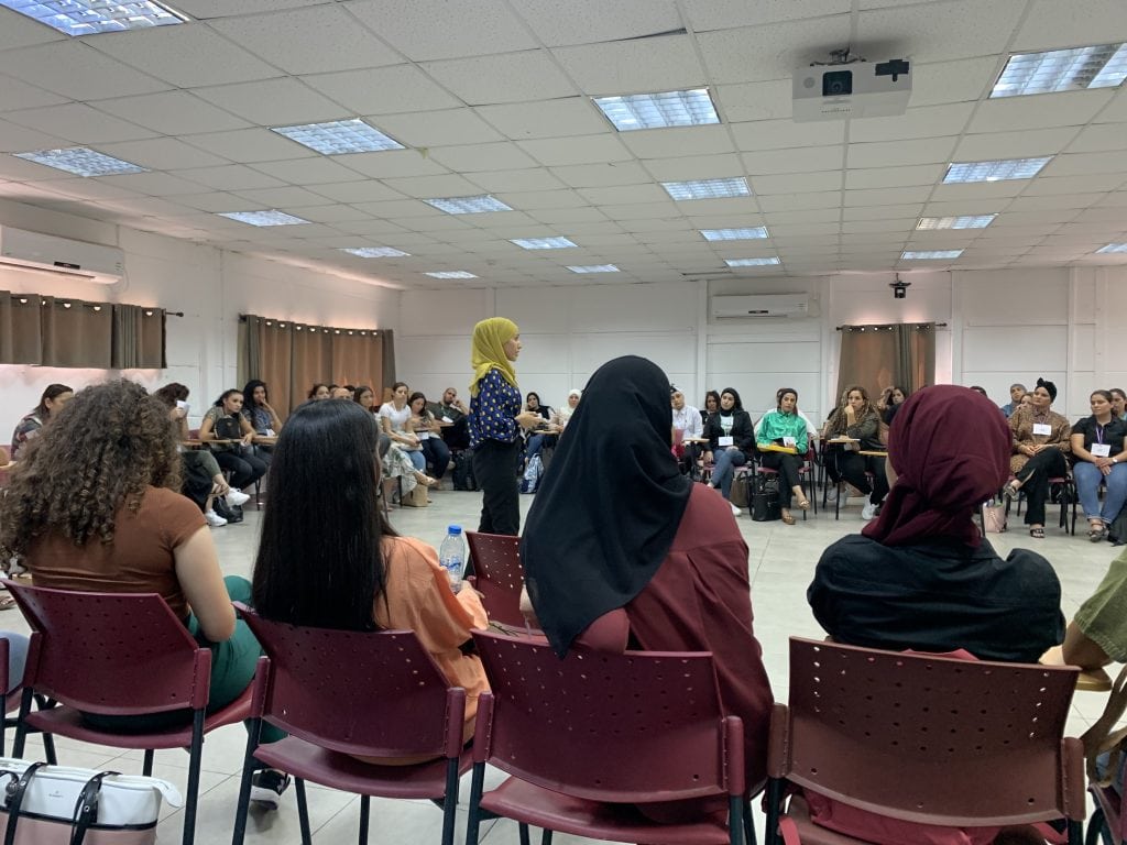 מורים ערבים בקורס הכשרה של מכון מרחבים, יולי 2022 (צילום: באדיבות מכון מרחבים)