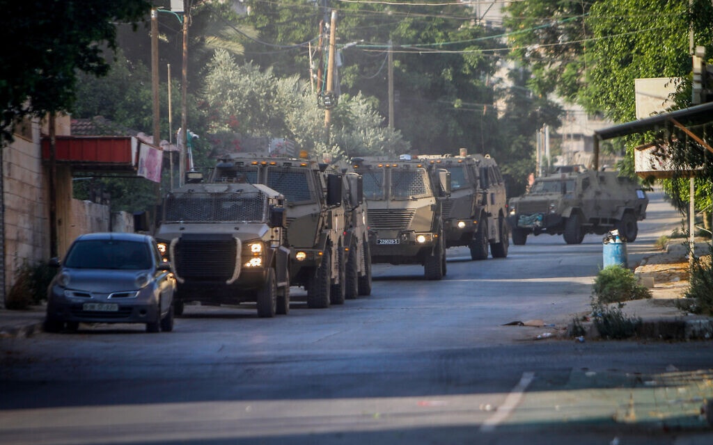 כוחות צה&#8221;ל נכנסים לג&#8217;נין, 3 ביולי 2023 (צילום: Nasser Ishtayeh/Flash90)