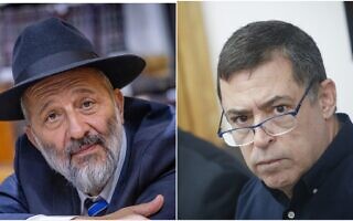 העיתונאי בן כספית; ח"כ אריה דרעי (צילום: Hadas Parush, Chaim Goldberg, Flash90) העיתונאי בן כספית; ח"כ אריה דרעי (צילום: Hadas Parush, Chaim Goldberg, Flash90)