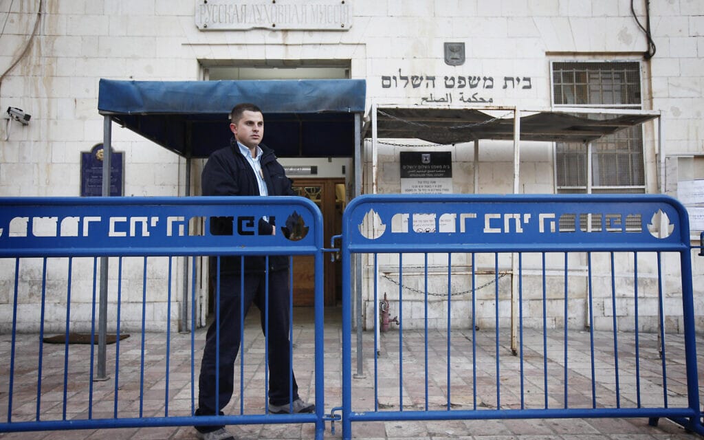 בית משפט השלום בירושלים, 9 בפברואר 2011 (צילום: מרים אלסטר/פלאש 90)