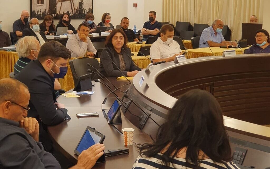 ישיבת מועצת העיר חיפה (צילום: עיריית חיפה)
