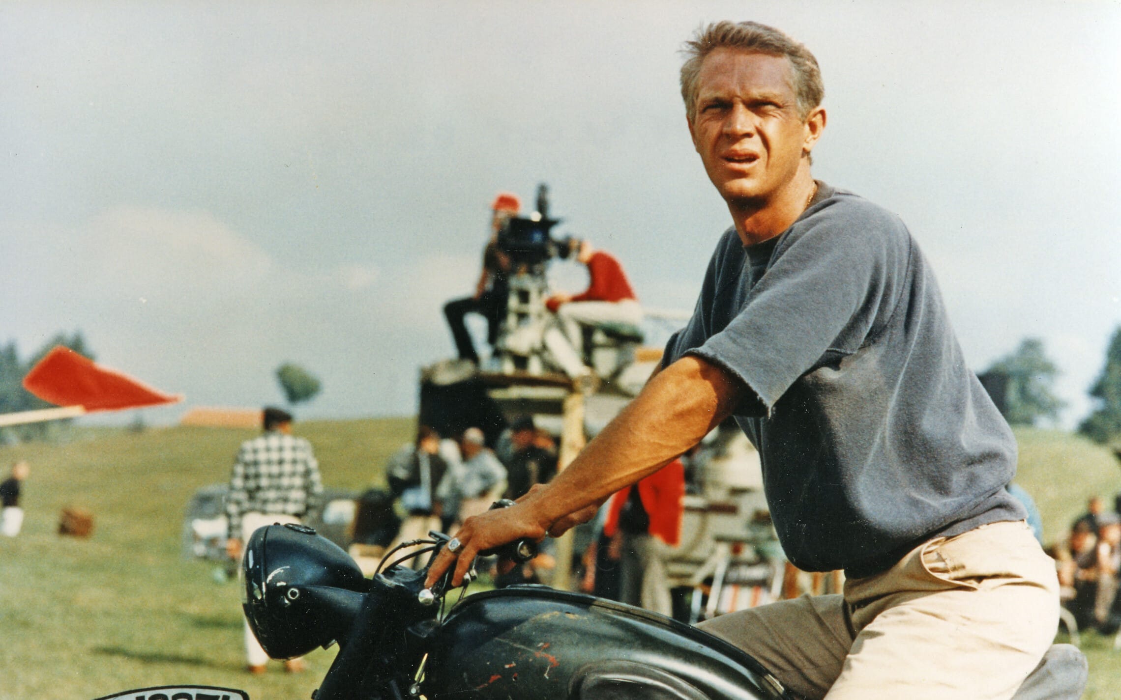סטיב מקווין בסרט "הבריחה הגדולה" מ-1963 (צילום: Pictorial Press Ltd / Alamy)