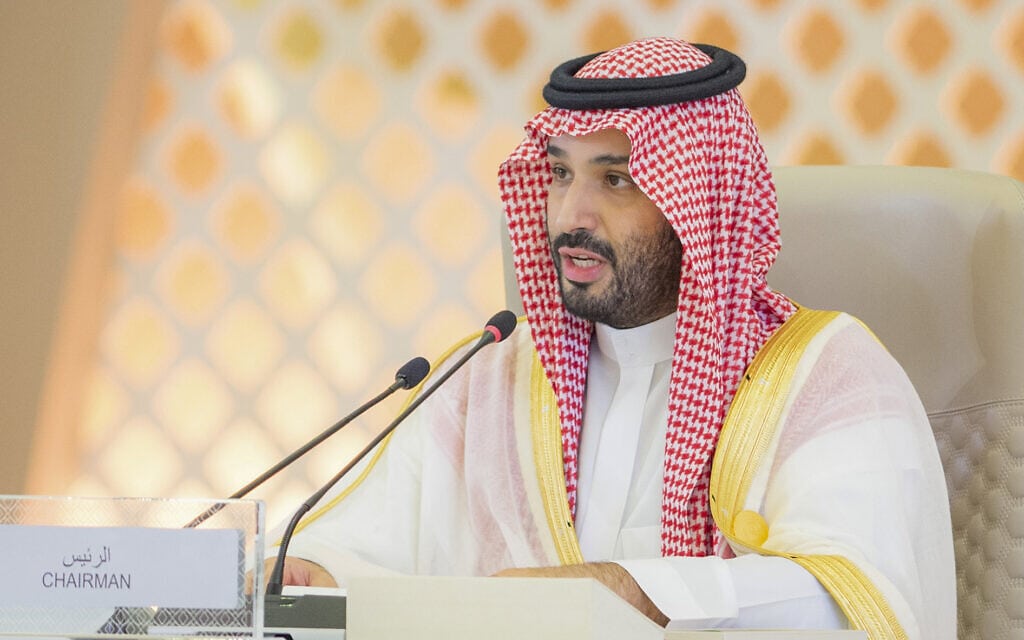 יורש העצר של ערב הסעודית מוחמד בן סלמאן בג&#039;דה, 19 במאי 2023 (צילום: Saudi Press Agency via AP)
