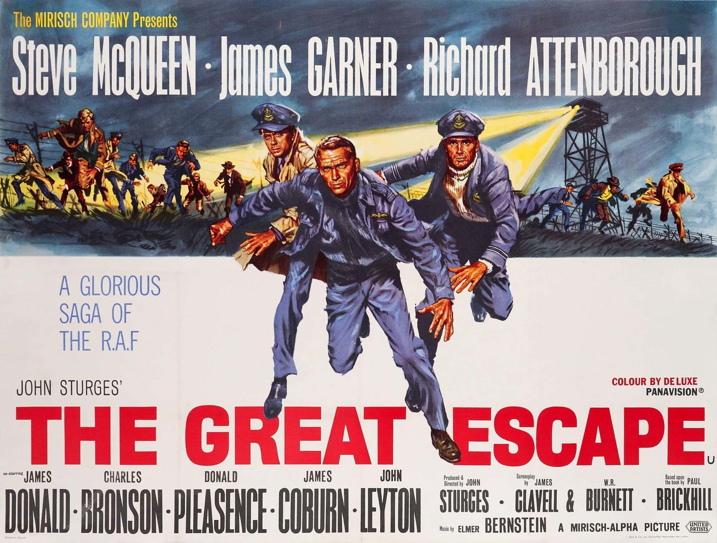 כרזת הסרט &quot;הבריחה הגדולה&quot; מ-1963 (צילום: MIRISCH/UNITED ARTISTS via Alamy)