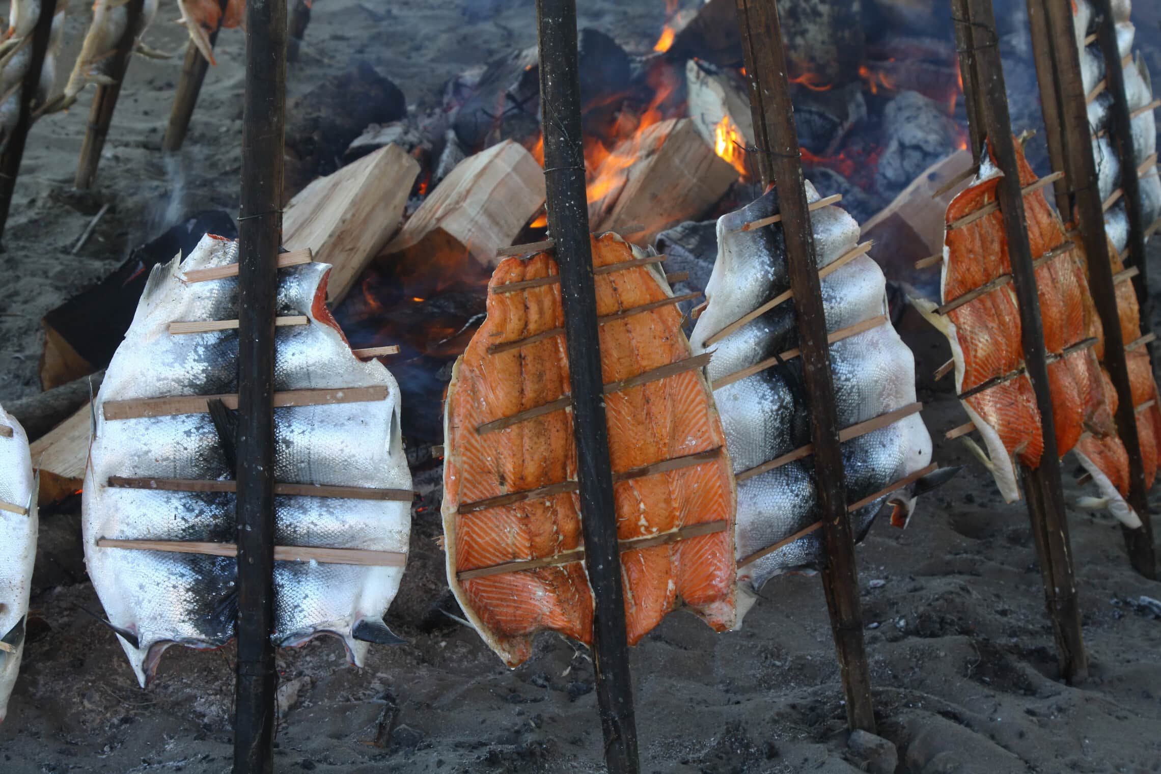 השיטה המסורתית של האינדיאנים בהכנת דגים (צילום: iStock)