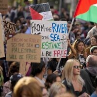הפגנה פרו-פלסטינית באיטליה, אוקטובר 2023 (צילום: AP Photo/Andrew Medichini, File)