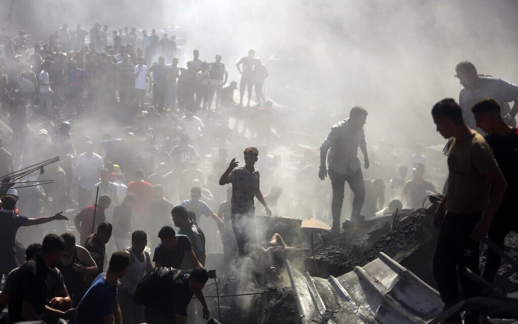 הרס בעקבות תקיפות צה"ל ברצועת עזה (צילום: AP Photo/Mohammed Dahman)