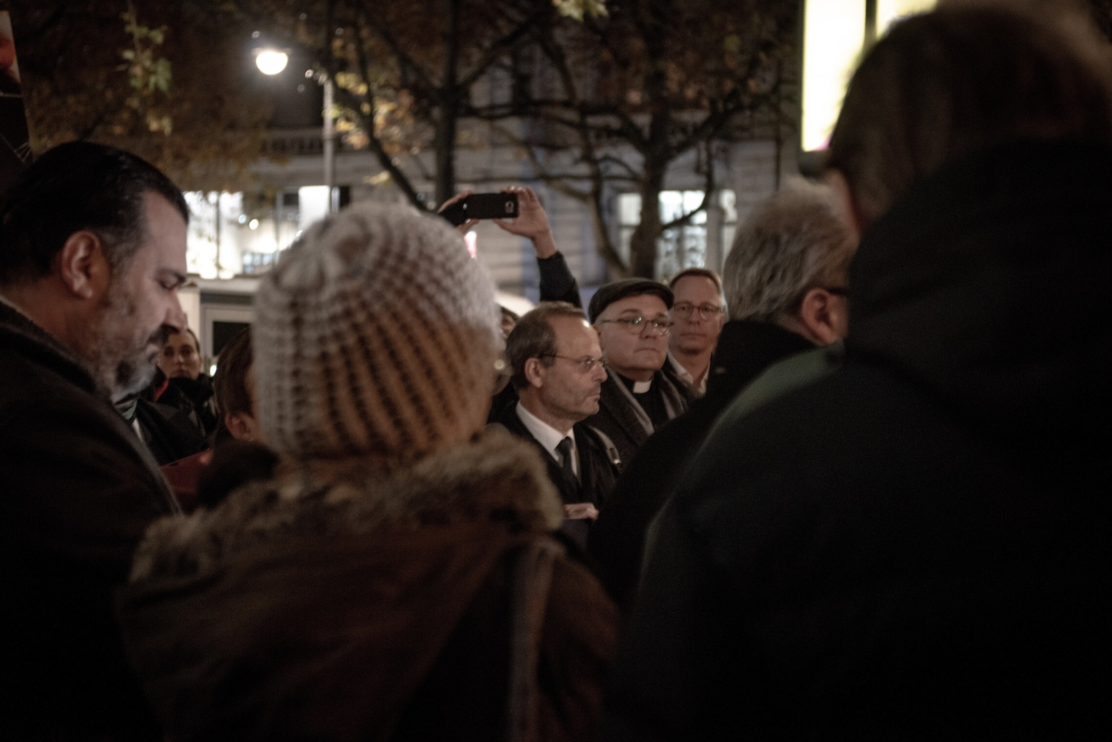 ד&quot;ר פליקס קליין (במרכז), ראש המטה למלחמה באנטישמיות , ברלין, נובמבר 2023 (צילום: גילעד שדה)