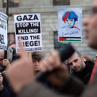 הפגנת סולידריות עם הפלסטינים באירלנד, 17 בנובמבר 2012