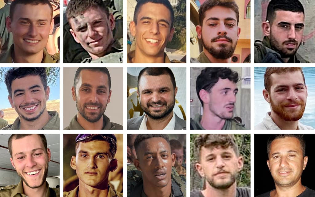 15 נופלים ב-23-22 בדצמבר 2023, 14 ברצועת עזה ואחד בגבול לבנון (צילום: דובר צה&quot;ל)