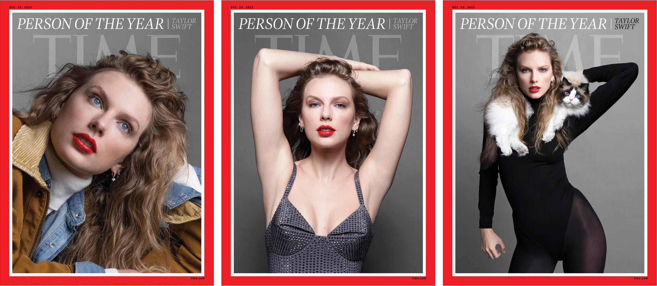 שערי המגזין &quot;טיים&quot; לרגל בחירת טיילור סוויפט לאשת השנה 2023 (צילום: TIME Magazine)