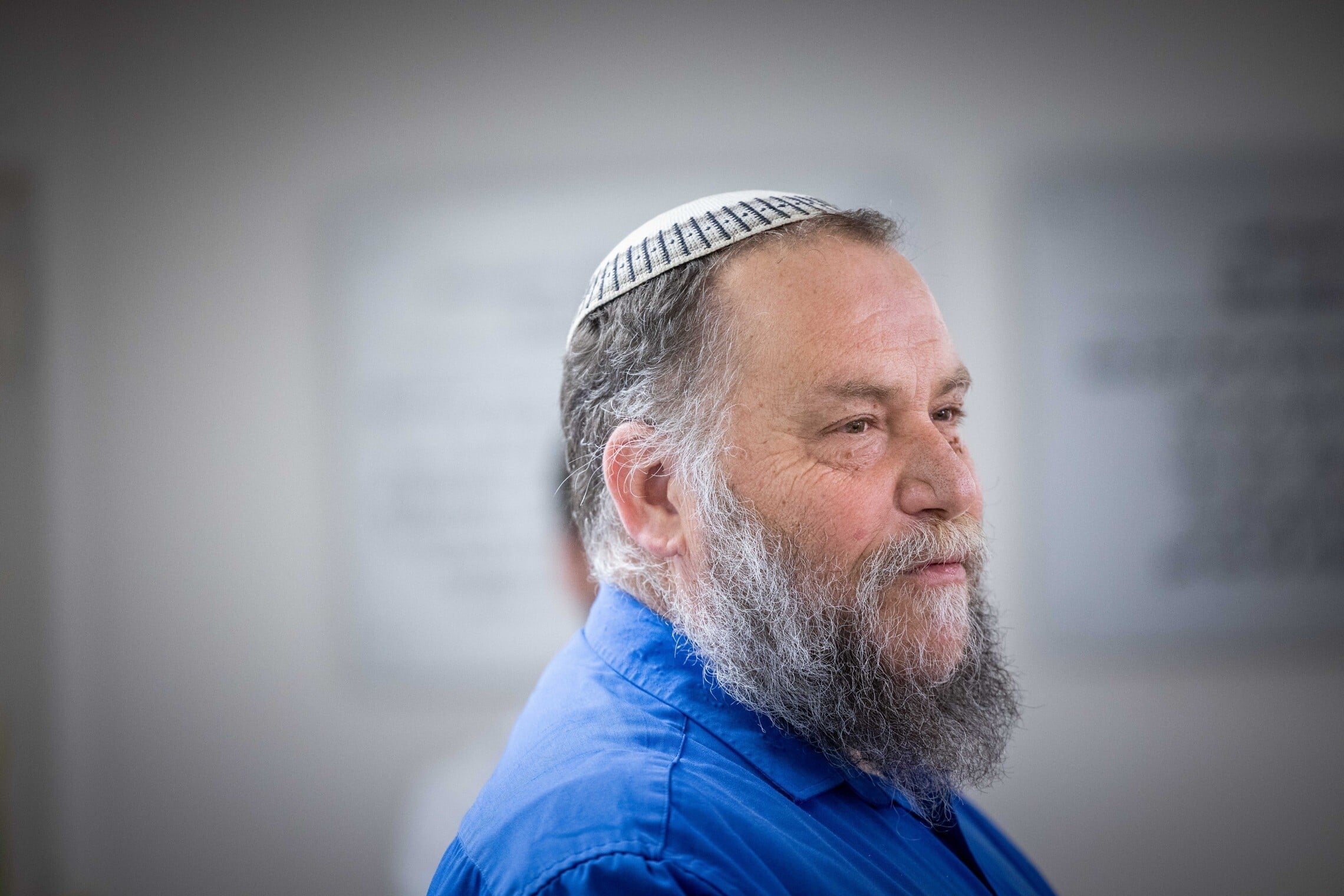 ראש ארגון להב&quot;ה בנצי גופשטיין בבית משפט השלום בירושלים, 14 בינואר 2024 (צילום: יונתן זינדל/פלאש90)