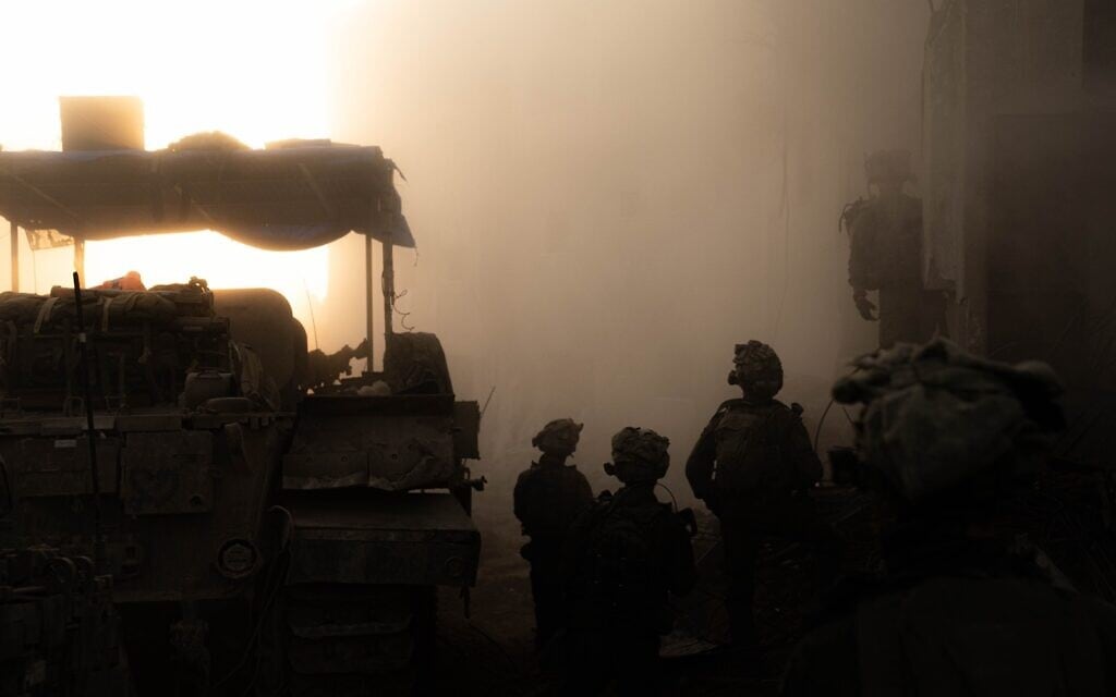 חיילי צה"ל ברצועת עזה, ינואר 2024 (צילום: דובר צה"ל)