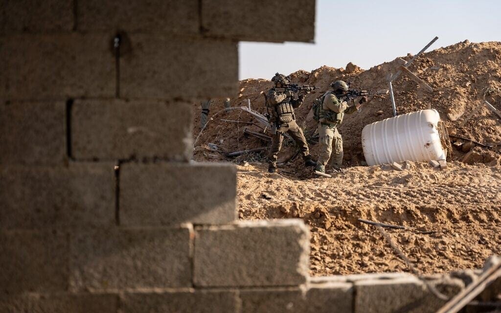 כוחות צה"ל פועלים ברצועת עזה. 17 בינואר 2024 (צילום: דובר צה״ל )