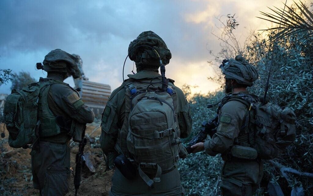 כוחות צה"ל פועלים ברצועת עזה. 17 בינואר 2024 (צילום: דובר צה״ל )