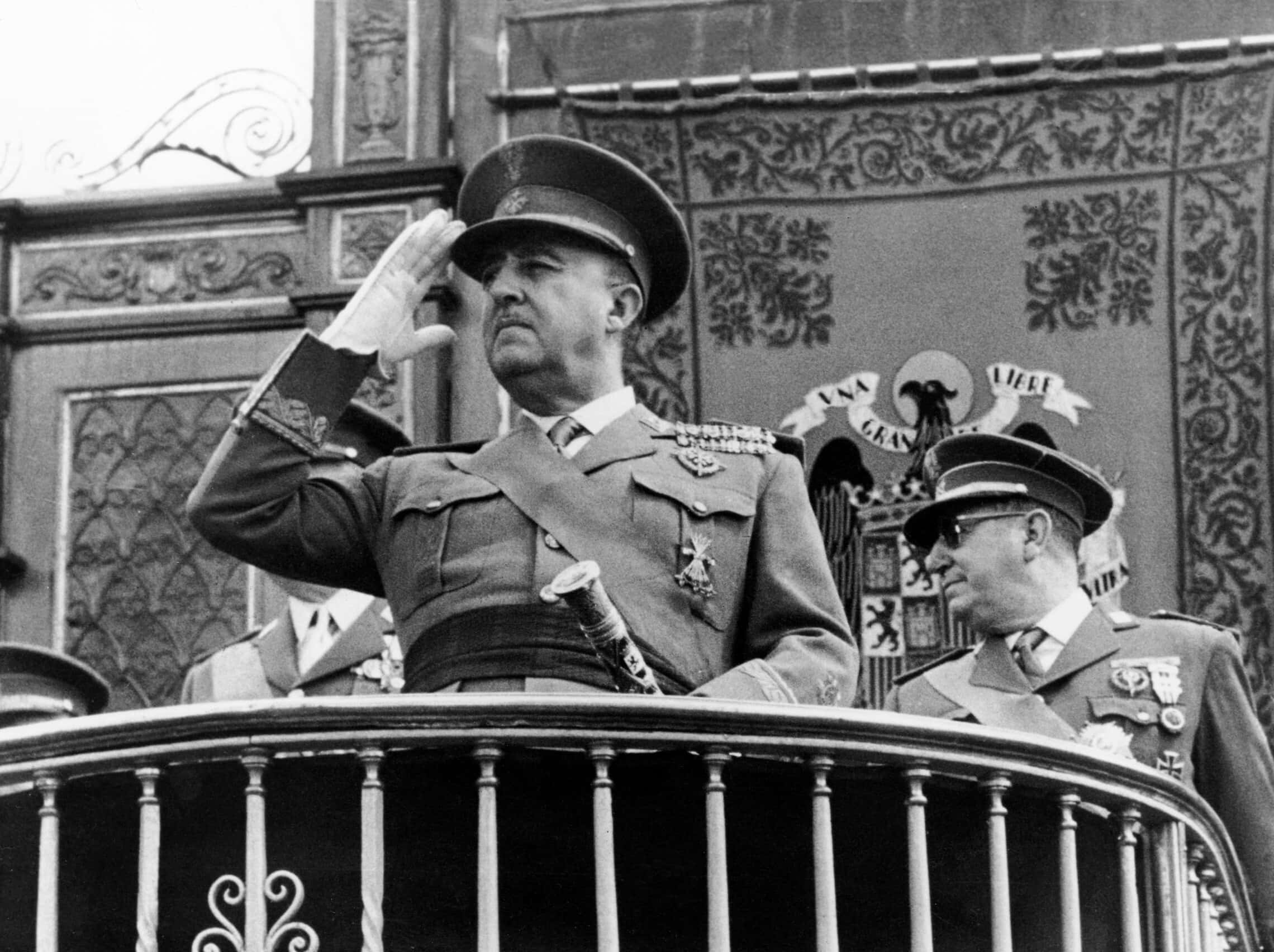 תמונה שצולמה בשנות ה-60 של הרודן הספרדי פרנסיסקו פרנקו (צילום: AFP)