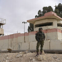 חייל צה"ל בסמוך למעבר ניצנה בגבול עם מצרים, 2 בפברואר 2024