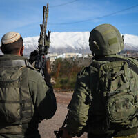 חיילים ברמת הגולן, 8 בפברואר 2024 (צילום: מיכאל גלעדי/פלאש90)