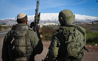 חיילים ברמת הגולן, 8 בפברואר 2024 (צילום: מיכאל גלעדי/פלאש90)