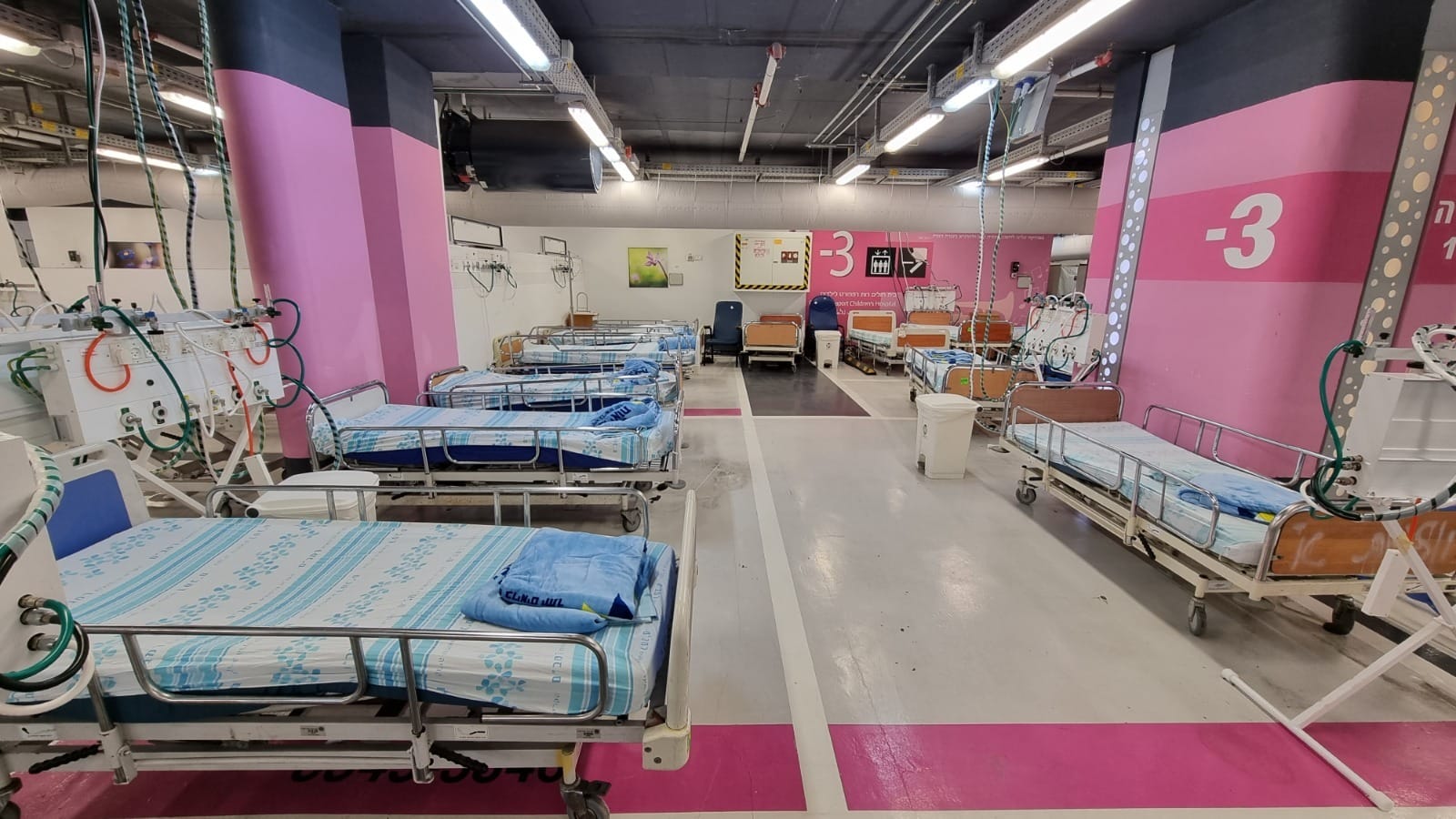 בית החולים התת־קרקעי הממוגן לשעת חירום על שם סמי עופר במרכז הרפואי רמב&quot;ם בחיפה, 11 באוקטובר 2023 (צילום: באדיבות רמב&quot;ם)