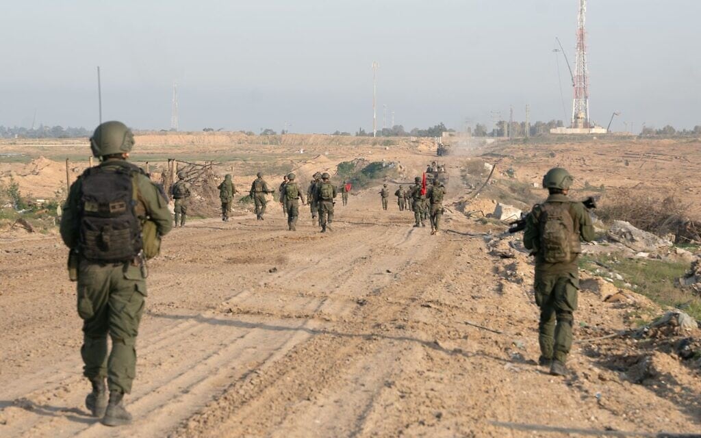חיילי צה"ל ברצועת עזה, פברואר 2024 (צילום: דובר צה"ל)