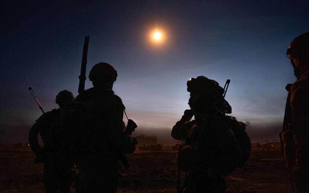חיילי צה"ל ברצועת עזה, פברואר 2024 (צילום: דובר צה"ל)