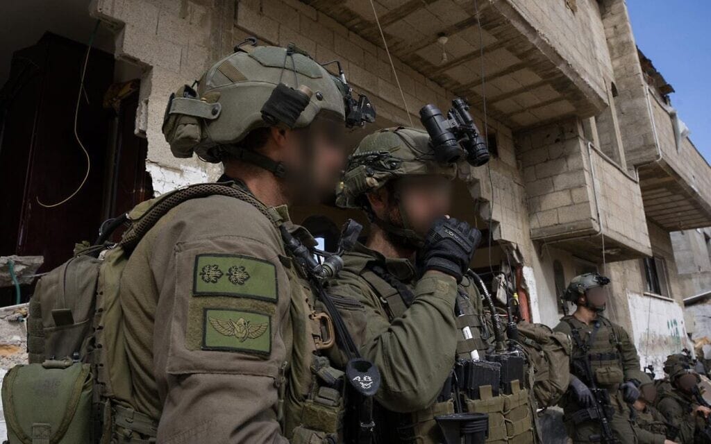 חיילי צה"ל ברצועת עזה, פברואר 2024 (צילום: דובר צה״ל)
