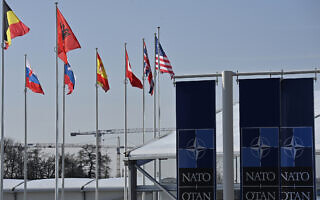 מפקדת נאט"ו בבריסל, 27 בפברואר 2024 (צילום: JOHN THYS / AFP) מפקדת נאט"ו בבריסל, 27 בפברואר 2024 (צילום: JOHN THYS / AFP)