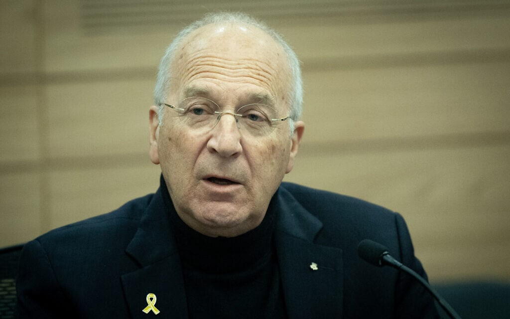 פרופ' דוד הראל, נשיא האקדמיה למדעים, בישיבת הוועדה למדע וטכנולוגיה בעניין פרס ישראל, 3 במרץ 2024 (צילום: יונתן זינדל/פלאש90) פרופ' דוד הראל, נשיא האקדמיה למדעים, בישיבת הוועדה למדע וטכנולוגיה בעניין פרס ישראל, 3 במרץ 2024 (צילום: יונתן זינדל/פלאש90)