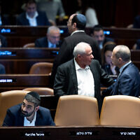 מיכאל מלכיאלי במליאת הכנסת, מרץ 2024 (צילום: Yonatan Sindel/Flash90)